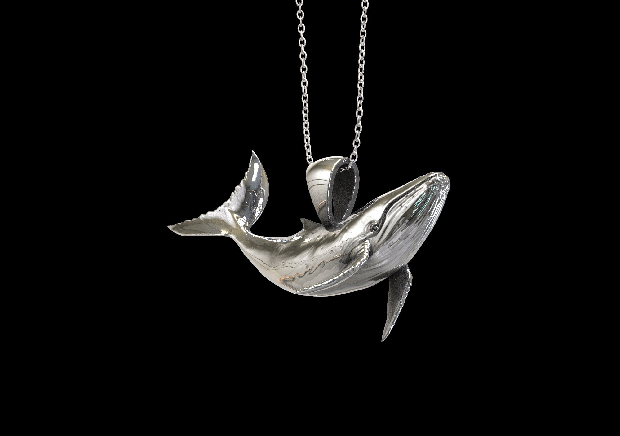 ネックレス・チョーカー BLENDOFF Humpback Whale Necklace Silver 925 Humpback Whale Necklace – Fresh Cuttery