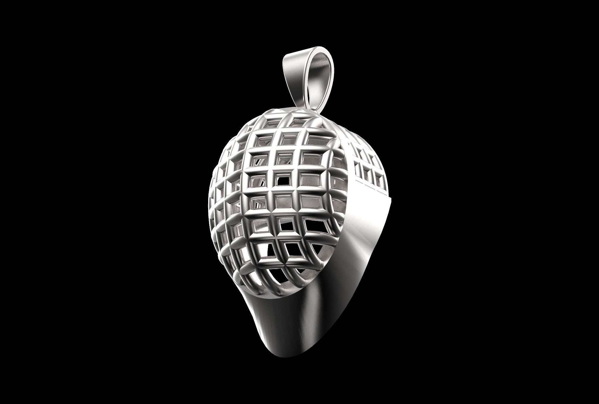 Collana con ciondolo a forma di sci in peltro: catena in acciaio inossidabile, ciondolo per sport invernali - Italia