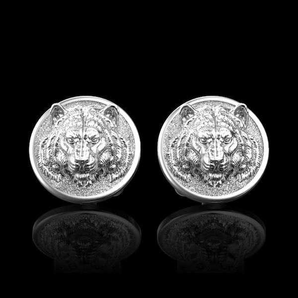 Tiger Cufflinks Etsy