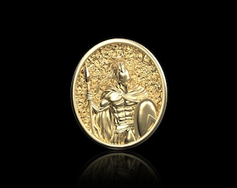 Bronze Spartan Warrior Lapel Pins, Warrior Mens Brooch, Spartan Shield Bacge, Leonidas Jewelry, Suit Accessories, Gift For Him, Tuxedo Items