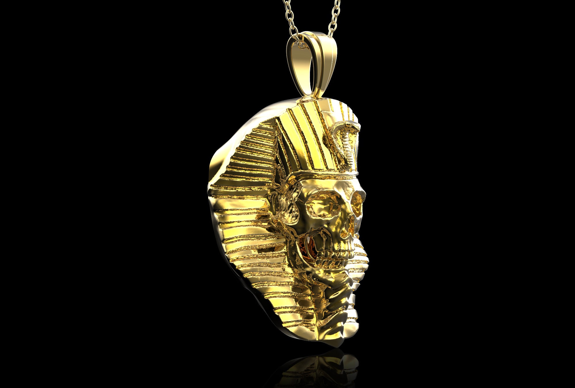ヴィンテージ 刻印 18K 金 エジプト ツタンカーメン ペンダントトップ ヴィンテージ 刻印 18K 金 エジプト ツタンカーメン ペンダント