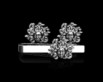 Gemelli E Fermacravatta Uomo Con Iniziali - Set Regalo Elegante Dalla A