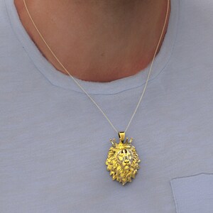 18K White Gold Plated Lion Crown Pae Necklace main image 1