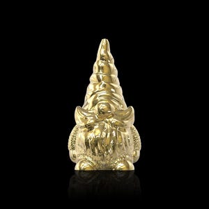 18K Gold Plated Little Gnome Lapel Pin-A, Garden Gnome Men Brooch, Gnome Jewelry Gift, Whimsical Fairy Tale Jewelry, Suit Accessories