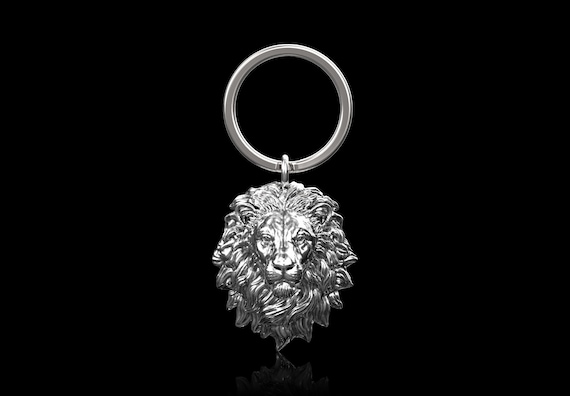 Portachiavi leone calmo da uomo in argento sterling, portachiavi leone, portachiavi  Leone, portachiavi animale per uomo, regalo per motociclisti, regalo per  lui lei, accessorio per auto -  Italia