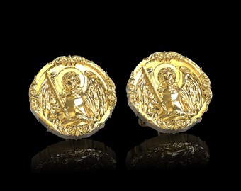 Paire De Boutons De Manchettes Or Rose 18cts - Bijoux Anciens Paris : E-shop De