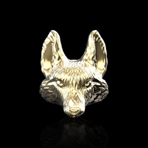 Bronze Fox Head Lapel Pins, Animal Fox Wedding Man Brooch, Men&#39;s Jewelry, Groom Wedding Gift, Suit Accessories, Animal Lover Gifts