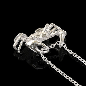 Sterling Silver Crab Charm Necklace Pendant, Bridesmaid Gift, Birthday Gift, Beach Wedding, Zodiac Cancer, Sea life Jewelry, Pendant Only