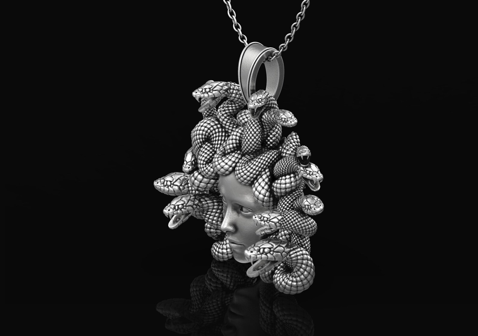 la medusa pendant necklace