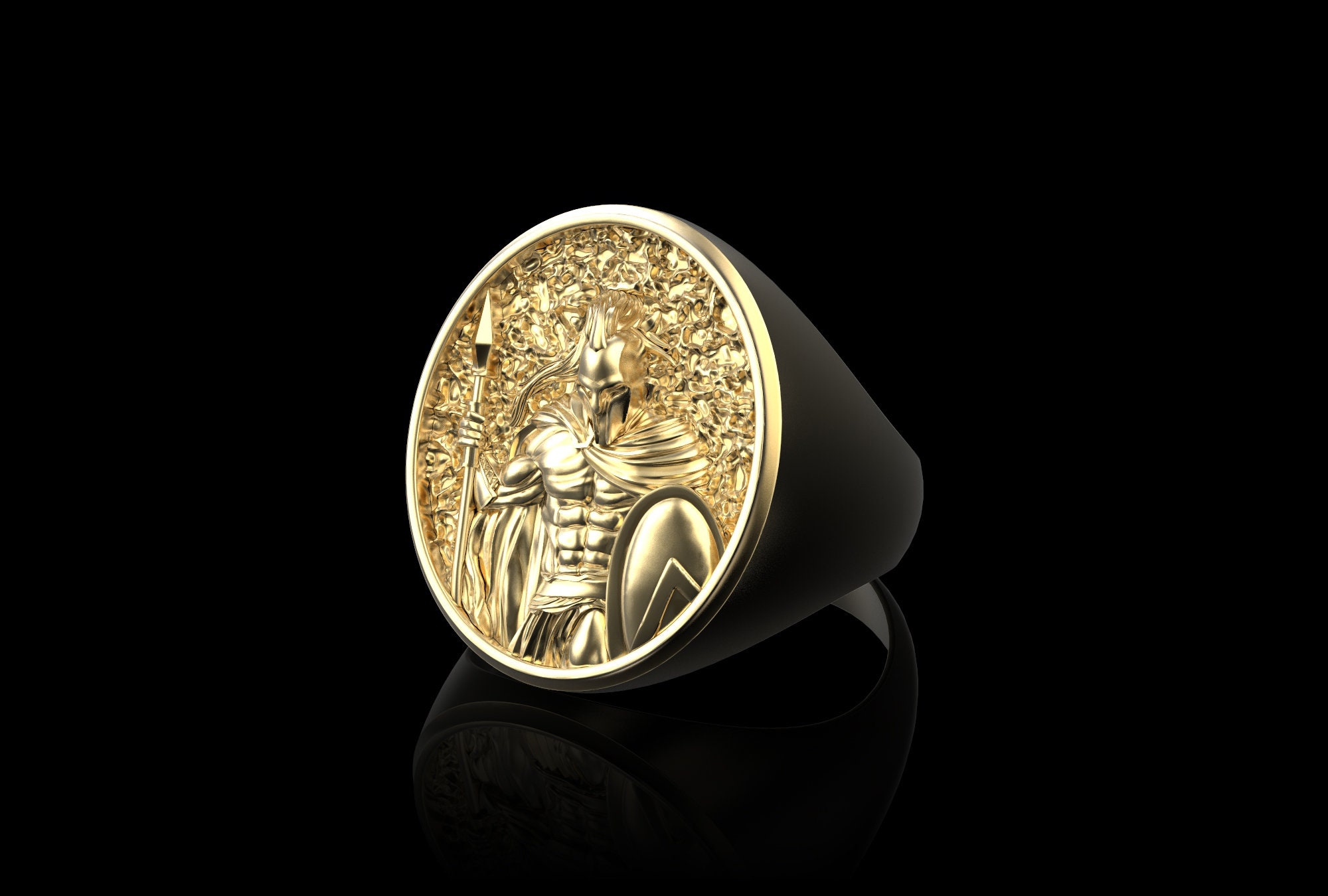 Spartan Ring Men Etsy UK