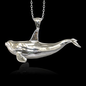 Sterling Silver Orca Whale Pendant, Killer Whale Pendant, Sealife Jewelry, Whlly Necklace, Scuba Jewelry, Best Beach Items, Pendant Only