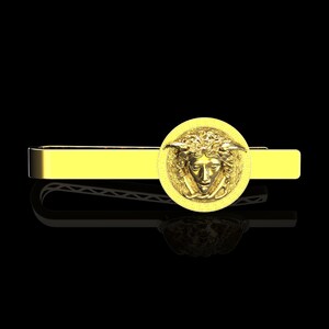 Versace Gold Greek Key Logo Hair Clip Versace Greek Key Motif Hair Clip - Gold | Editorialist main image 3