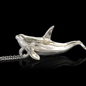 925 Sterling Silver Orca Whale Pendant, Killer Whale Pendant, Sealife Jewelry, Whlly Necklace, Scuba Jewelry, Best Beach Items, Pendant Only