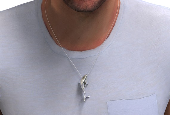 ONEFINITY Collana Squalo In Argento 925 Con Conchiglia Abalone, Ciondolo Animale Marino, Gioiello Simbolico Per Donna, Regalo Confezionato