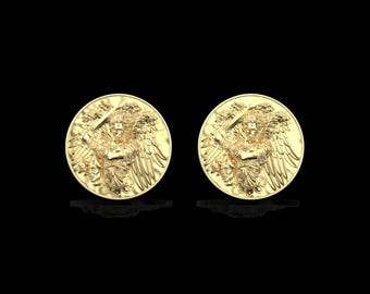 Boutons De Manchette St. Dupont En Acier Et émail