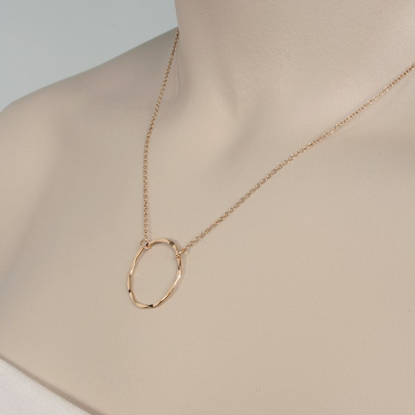 Gold Dapped Ring Necklace, 14k Gold Filled, Delicate Necklace, Bridal Necklace  FREE SHIPPING!  1252