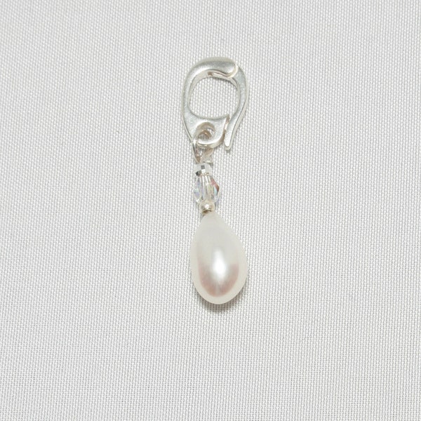 1482 Pearl Pendant, Swarovski and Baroque Pearl, Teardrop Pearl