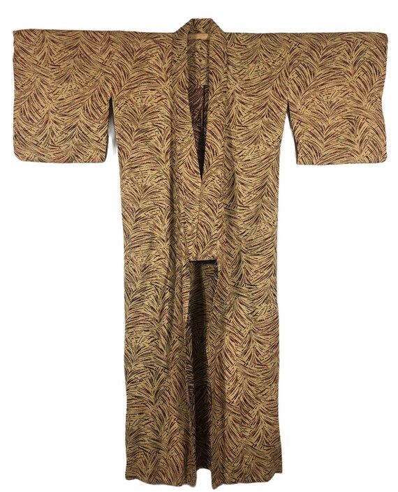 Vintage 90’s Fullprint Japanese Kimono With Abstra