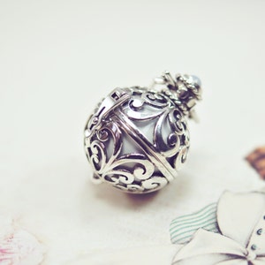 Sterling Silver Harmony Ball, Angel Caller, Bola Necklace, Baby Shower Gift, Pregnancy Pendant,Baby Chime Ball, Mother&#39;s day gift, for mama