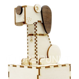 Wooden construction kit JACK! - The barking dog