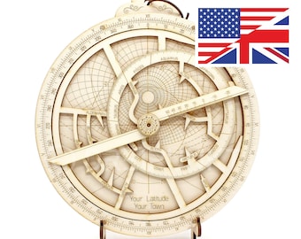 Wooden astrolabe kit (English instructions)