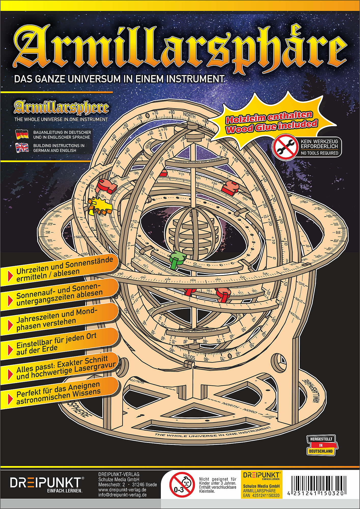 Wooden Kit Armillary Sphere Etsy UK