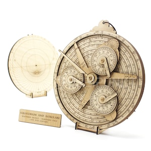 Holzbausatz Äquatorium mit Astrolabium (Deluxe Edition)