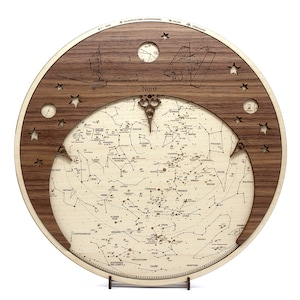 Bausatz Moderne Sternkarte (Holz)