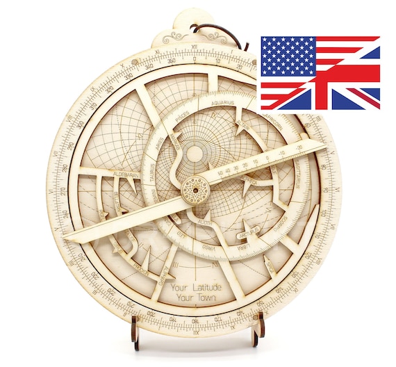 アストロラーベ Astrolabe 木製アストロラーベキット (英語説明書) - Etsy 日本