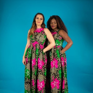 Gabriela African print  maxi dress