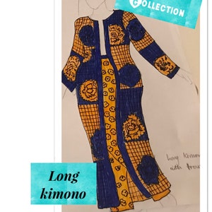 PERMANGANATE Ankara Kimono image 4