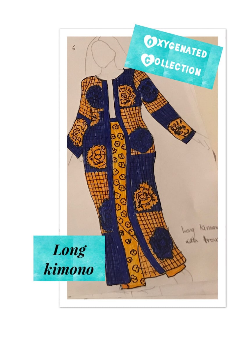 PERMANGANATE Ankara Kimono image 4