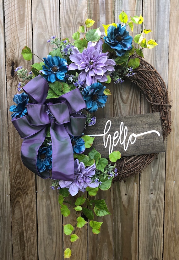 Hello Grapevine Wreath Hello Grapevine Wreath