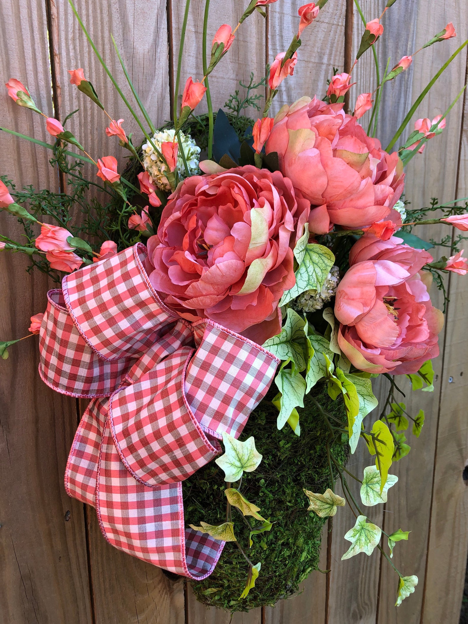 Hanging Basket for Wall Basket Door Hanger Flower Basket for Etsy