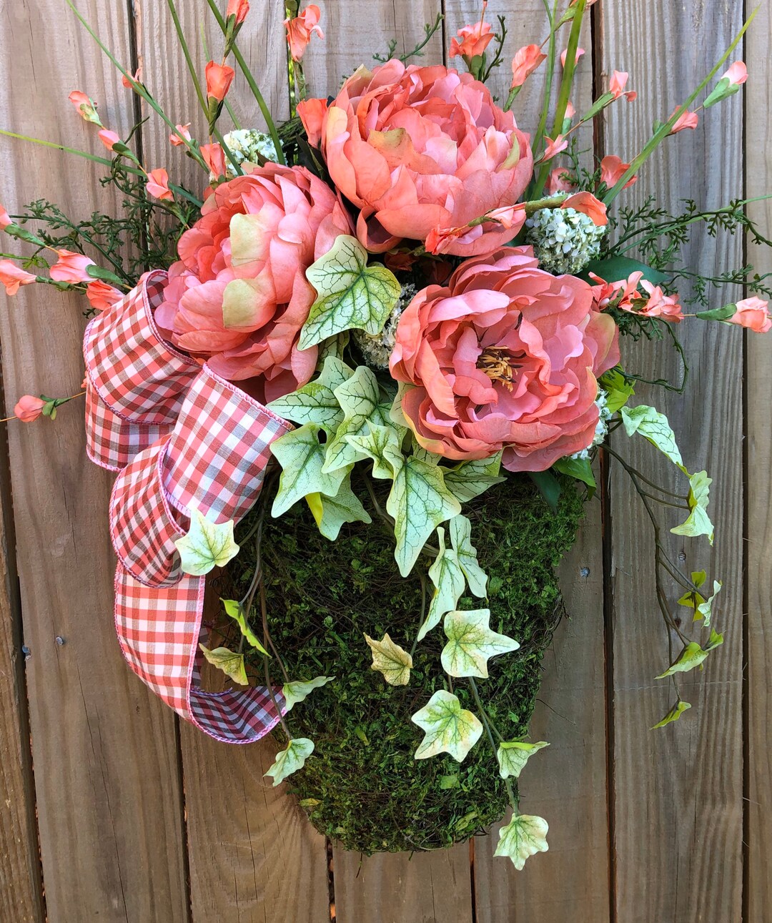 Hanging Basket for Wall Basket Door Hanger Flower Basket for Etsy