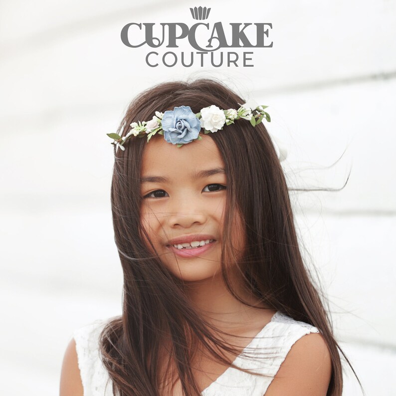 Flower Girl Headpiece Flower Girl Crown Flower Girl Hair Etsy