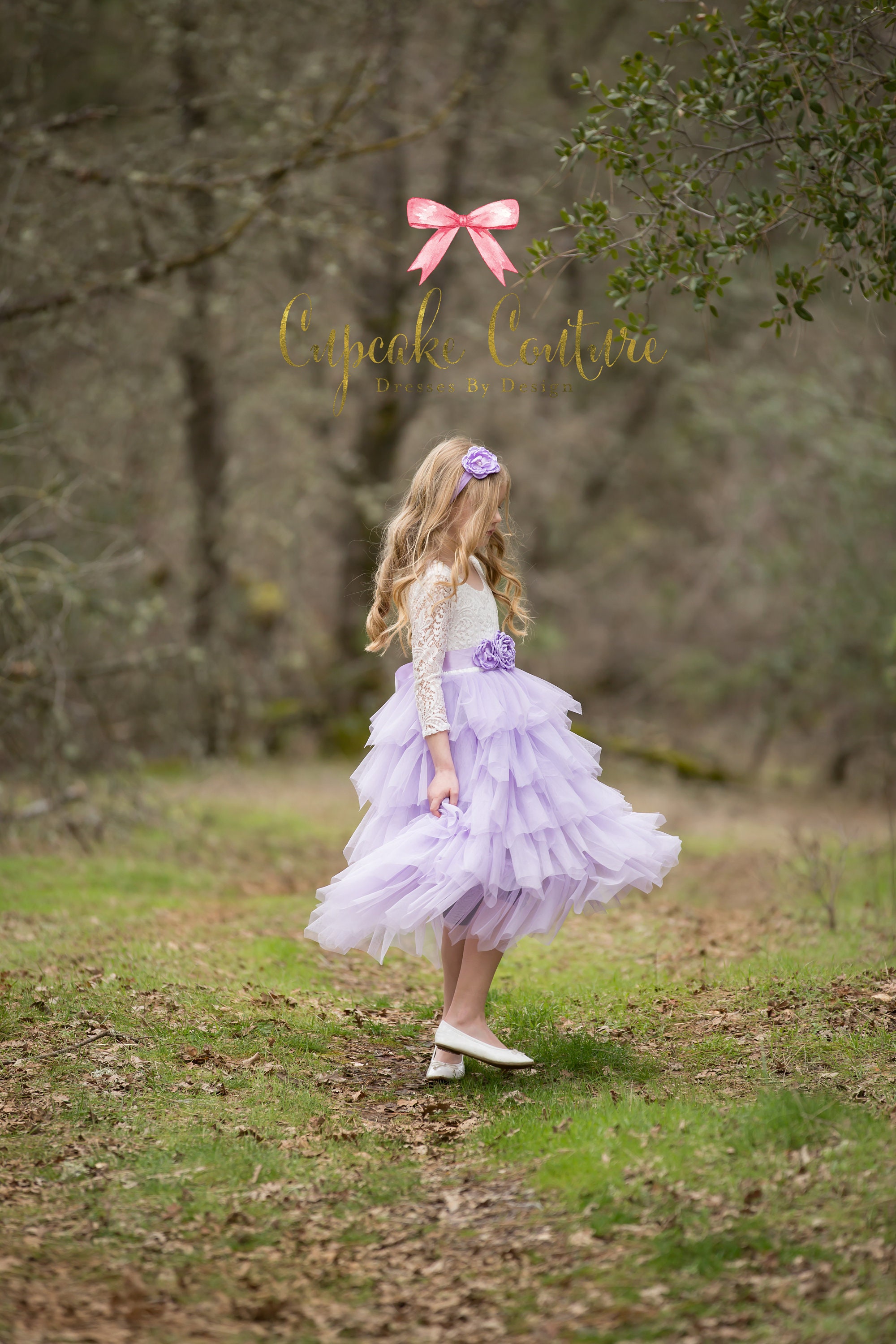 lavender easter dress girl