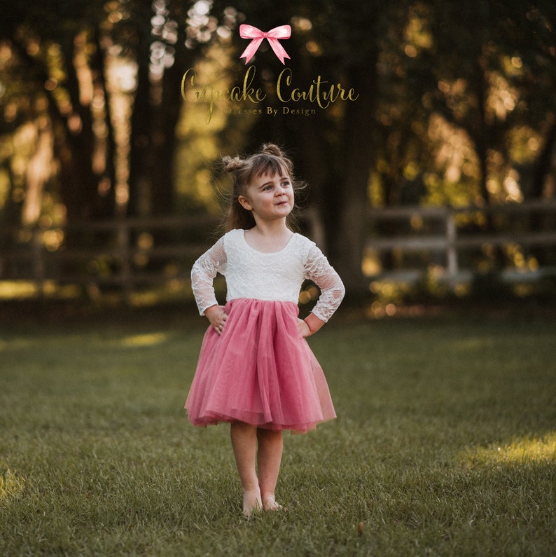 Blush Flower Girl Dress Toddler Flower Girl Dress Tulle Etsy