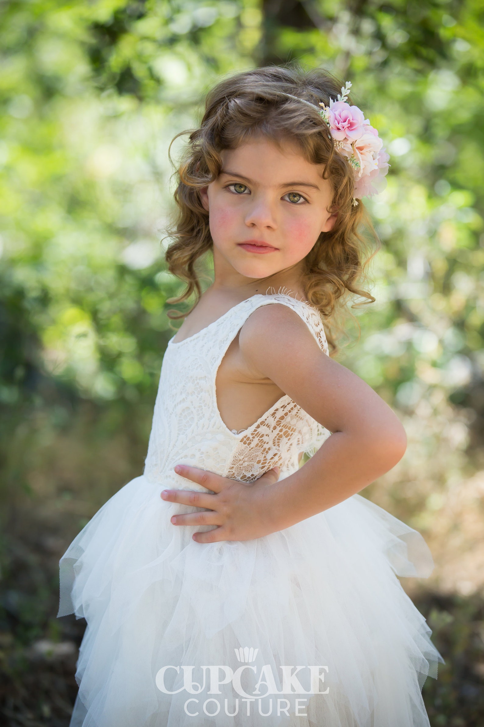 White Flower Girl Dress Bohemian Flower Girl Dress Toddler Etsy