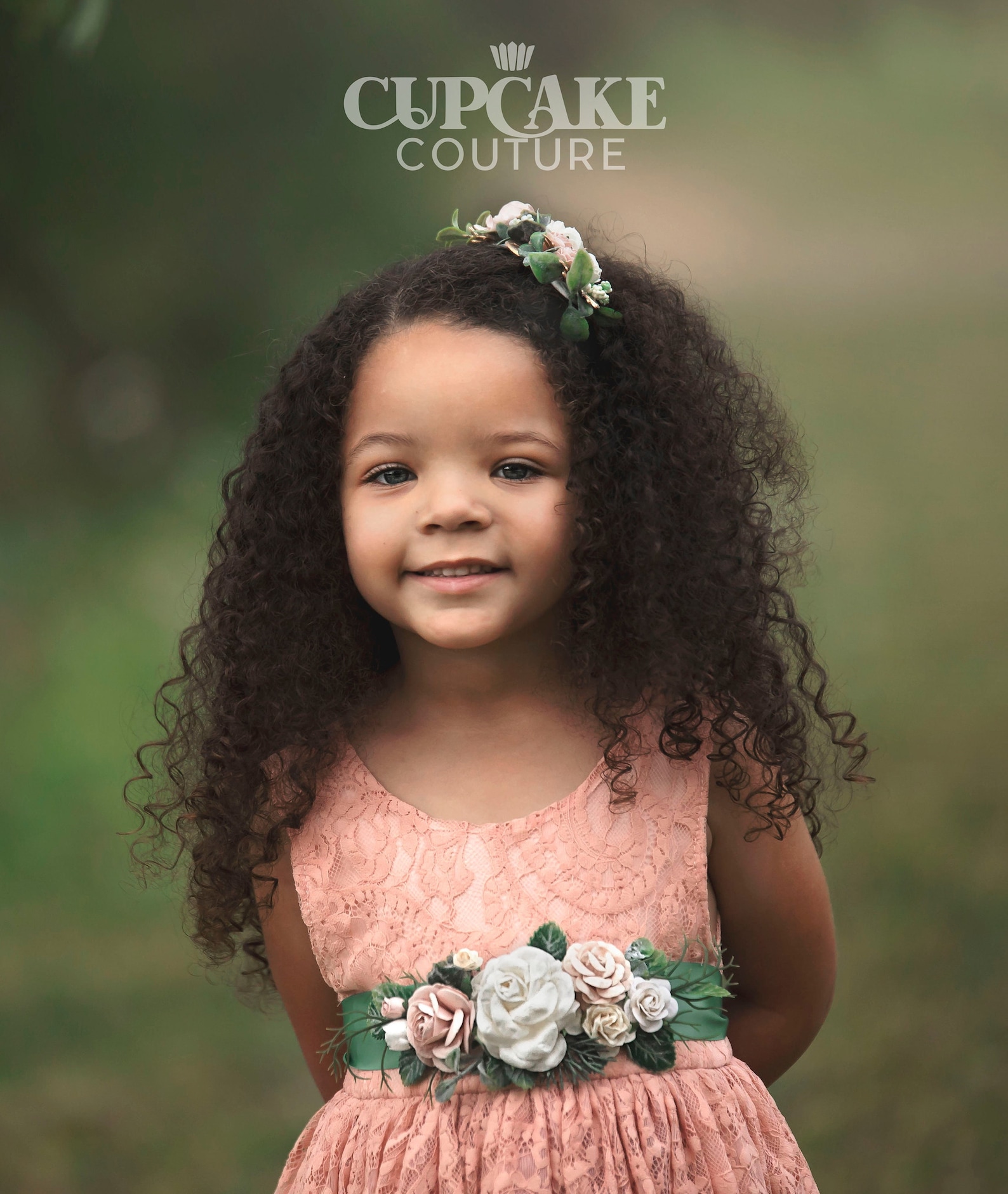 Flower Girl Headpiece Flower Girl Hair Accessories Flower Etsy