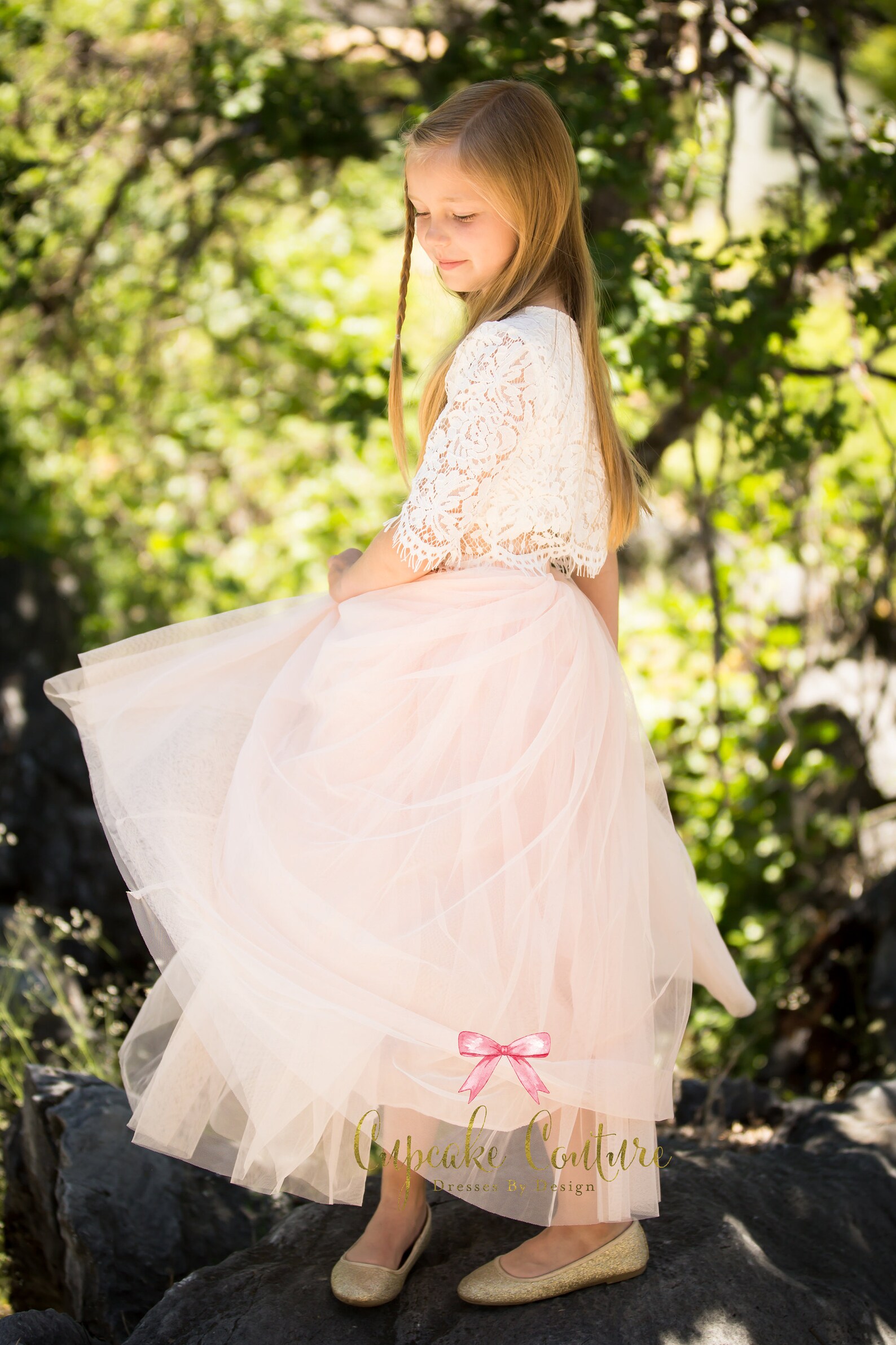 Blush Flower Girl Dress Toddler Flower Girl Dress Tulle Etsy
