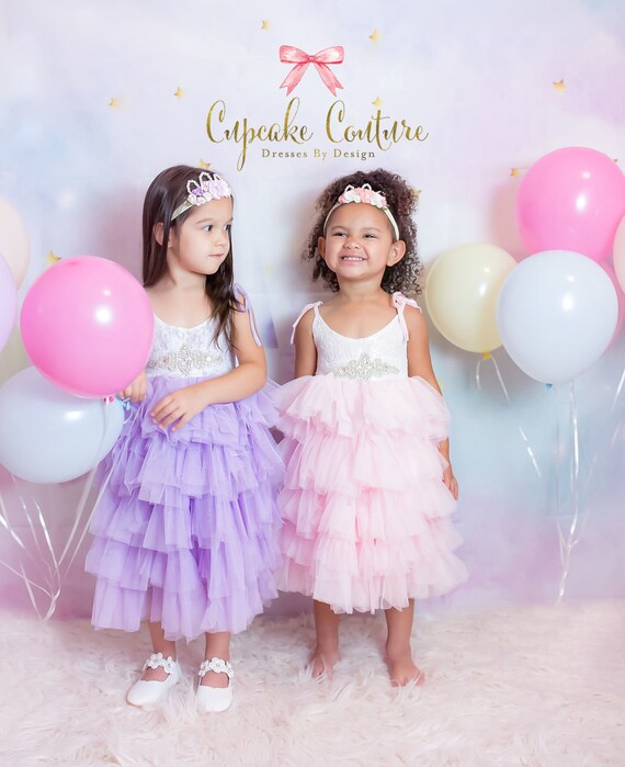 purple party dress for baby girl