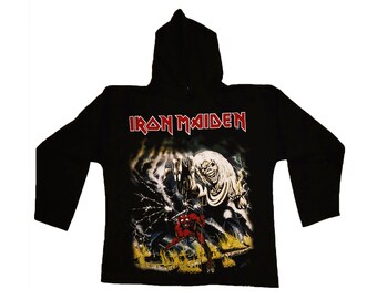 iron maiden number of the beast hoodie