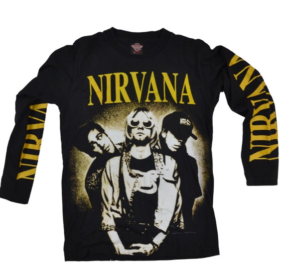 Vintage Bootleg Nirvana 1997 Long Sleeve T Shirt S