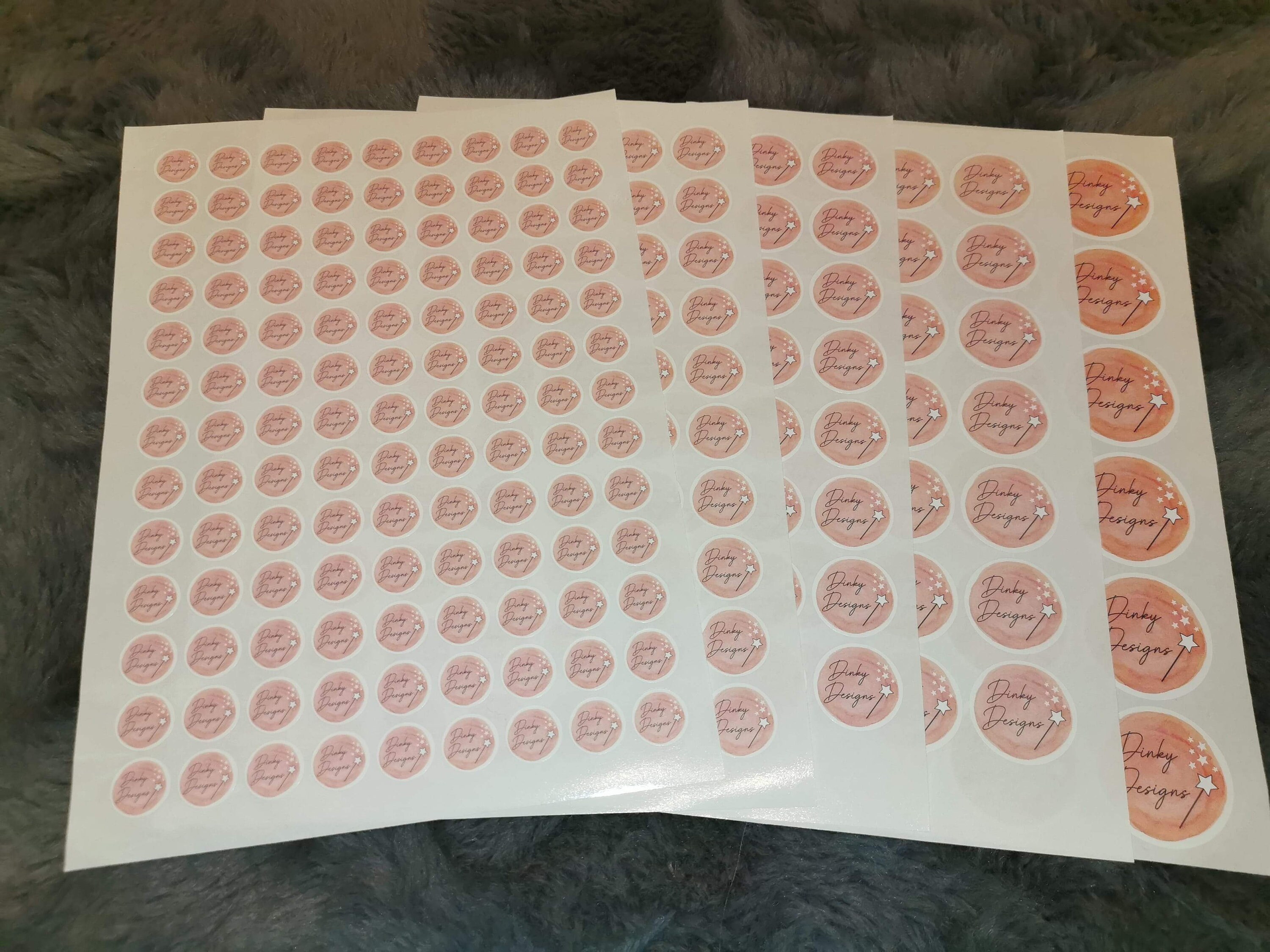 Logo stickers Various Sizes Sticker Sheet Etsy