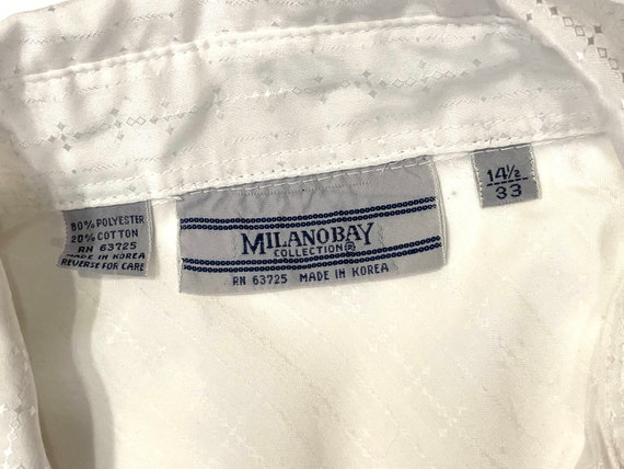 Vintage 1970's Milano Bay Collection Sheer White … - image 3