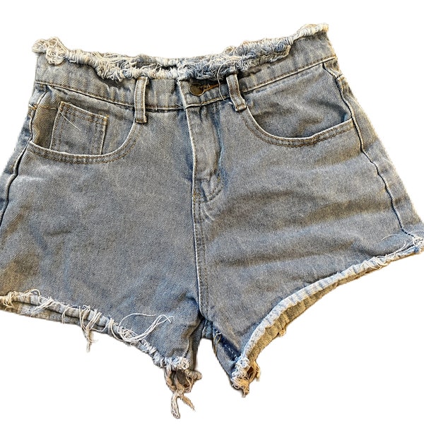 Vintage Jean Cut Off Shorts /00 Cut Off Denim Shorts / Denim Cutoff Vintage Distressed Shorts / Distressed Vintage Shorts / Jean Shorts