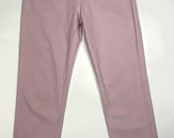 Vintage Early 2000's Y2K Baby Pink High Rise Straight Fit Guess Jeans - The It Girl Skinny