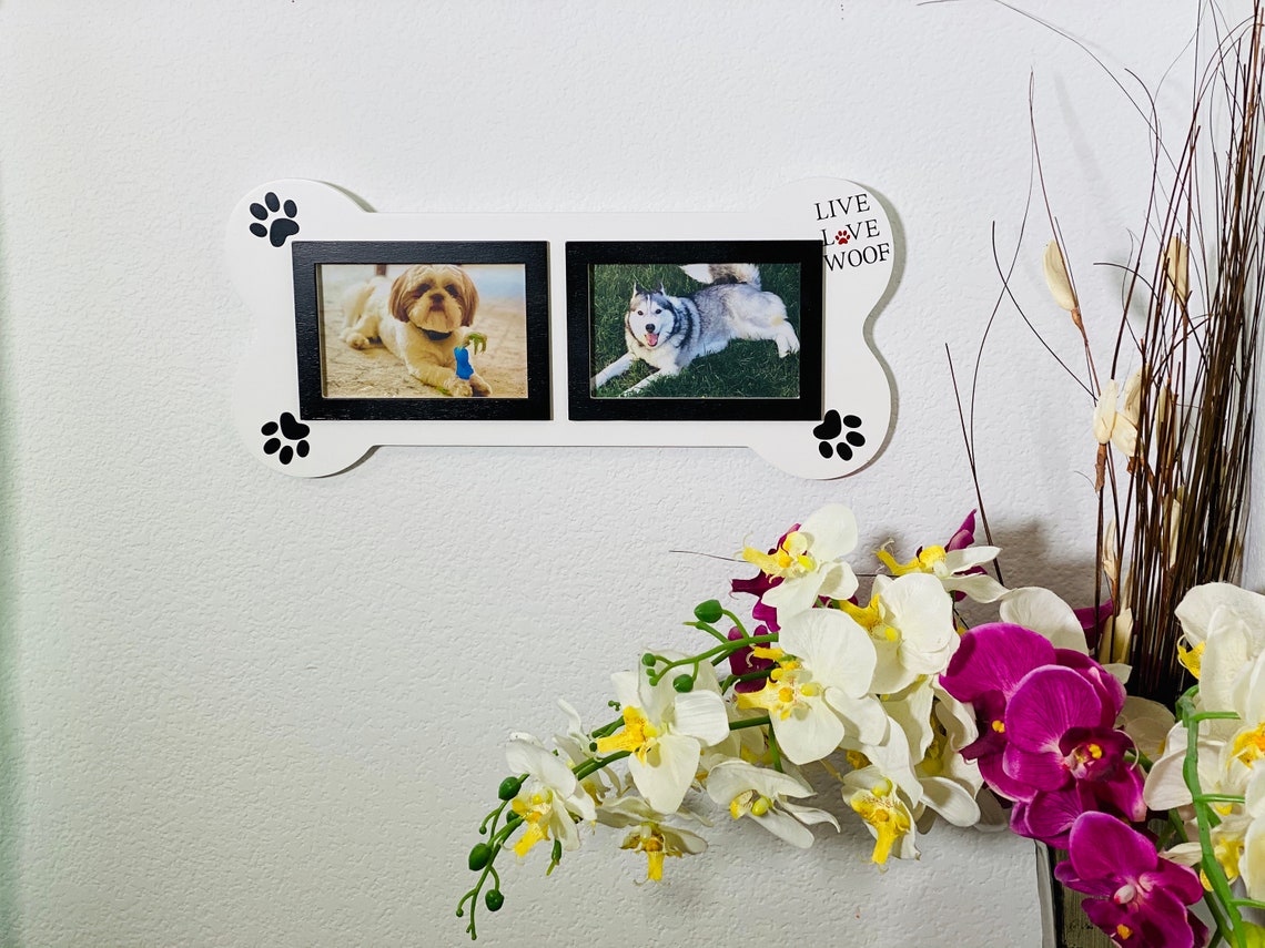 3MAZINGS Dog Collage Picture Frame 4x6 Pet Photo Frames White Etsy