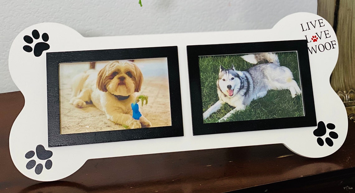 3MAZINGS Dog Collage Picture Frame 4x6 Pet Photo Frames White Etsy